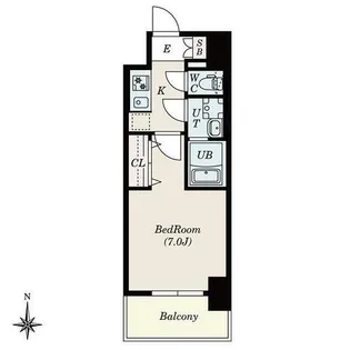 S-RESIDENCE尾頭橋clarity【11階】の間取り