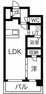 レジュールアッシュ塚本レジデンス【9階】の間取り
