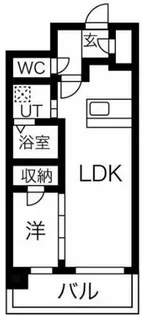 レジュールアッシュ塚本レジデンス【10階】の間取り
