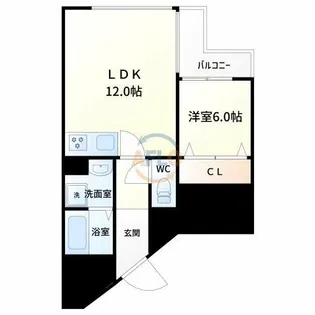 三恵上新庄ハイツ【4階】の間取り
