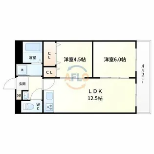 三恵上新庄ハイツ【4階】の間取り