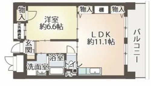 ピュアファースト花園【4階】の間取り