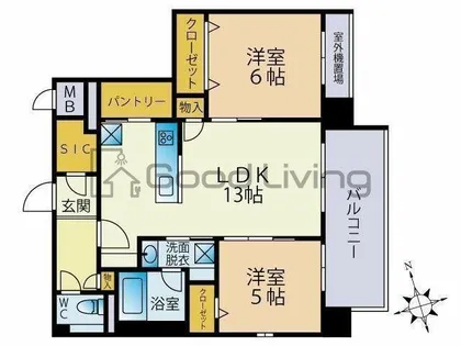 Odaki Bldg OTEMON【3階】の間取り