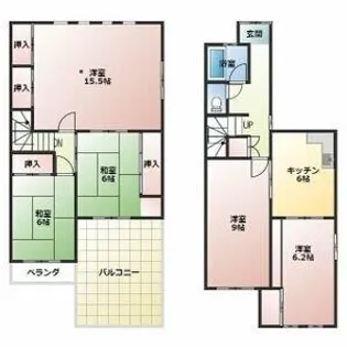 愛知県瀬戸市八幡台9丁目【一戸建】の間取り