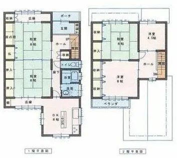 愛知県長久手市岩作中脇【一戸建】の間取り