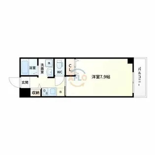 ROYAL QUEENS PARK江坂【6階】の間取り
