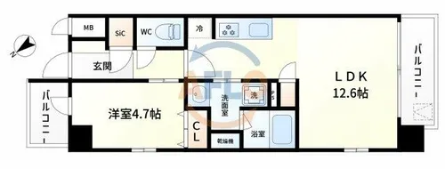スプランディッドⅧ【5階】の間取り