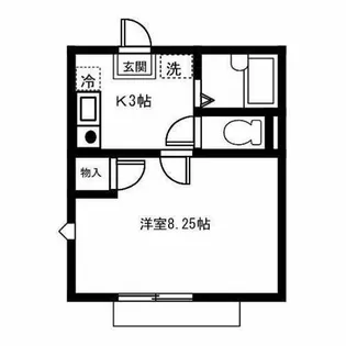 Green Space 21【102号室】の間取り