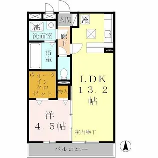 イーストライン【1階】の間取り