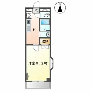バウハウス弥生【1階】の間取り