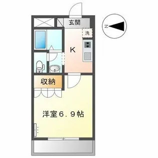 ブルージュ【2階】の間取り