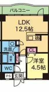YKハイツ西明石北【206号室】の間取り