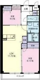 ビアリッツ【2階】の間取り