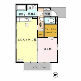 マーメイドシティ【101号室】の間取り