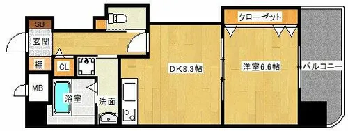 ふぁみーゆアビコⅧ【705号室】の間取り