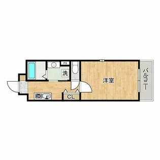 J-PRIDE難波南【5階】の間取り