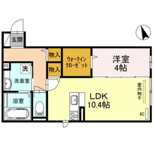 兵庫県西宮市上ケ原三番町【アパート】の間取り
