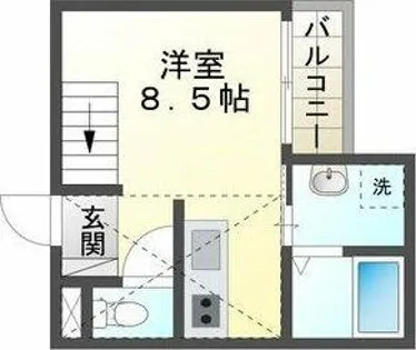 ラルク高畑【2階】の間取り