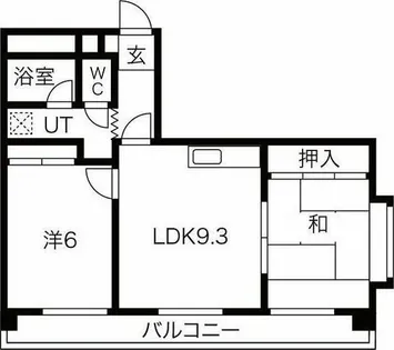 シャトー丸の内【2階】の間取り