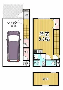 ネオガレ初芝【1階】の間取り