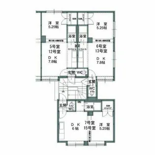 パール1NOVAマンション【2-10号室】の間取り