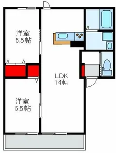 ハイムオランジュ【1階】の間取り