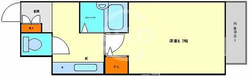 プレサンス内本町【11階】の間取り