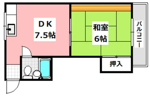 正雀本町ビル【302号室】の間取り