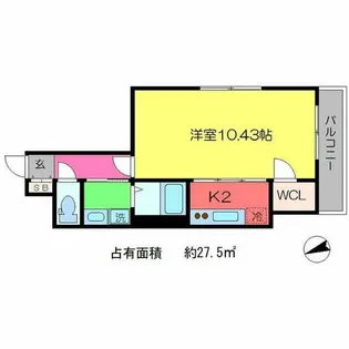 プラネシア京阪出町柳【5階】の間取り