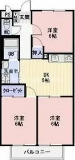 サープラス リッパーⅠ【1階】の間取り