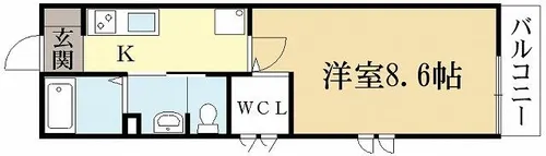 パラディーゾⅡ【1階】の間取り