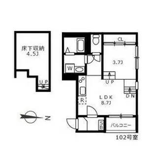 ベストステージ大杉【1階】の間取り