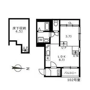 ベストステージ大杉【1階】の間取り