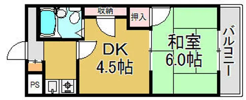 マンションプレザント【9階】の間取り