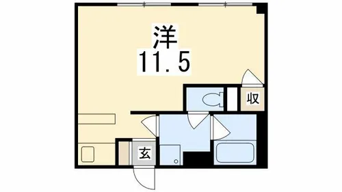 リーダーマンション【401号室】の間取り
