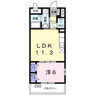 ラビットレジデンス RITTO【4階】の間取り