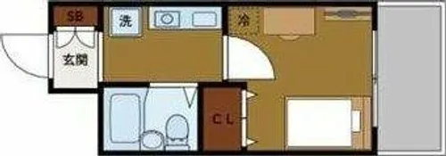 エスリード新大阪第6【8階】の間取り