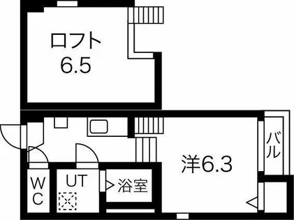 リアンハイム六番町【103号室】の間取り