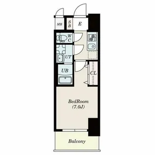S-RESIDENCE堀田North【504号室】の間取り