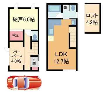 兵庫県川西市萩原3丁目【一戸建】の間取り