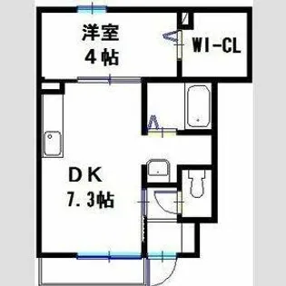 サンガーデン高津橋【1階】の間取り