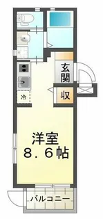 ヴィアーノ垂水王居殿【2階】の間取り