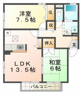 グランディール【2階】の間取り