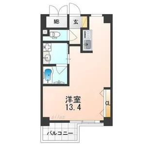 兵庫県西宮市染殿町【マンション】の間取り