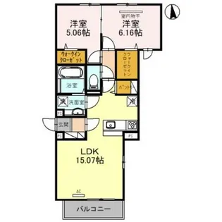 ラ・メゾン狭山【3階】の間取り