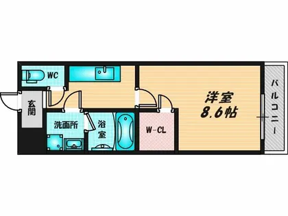 リバーサイド金岡 七番館【2階】の間取り