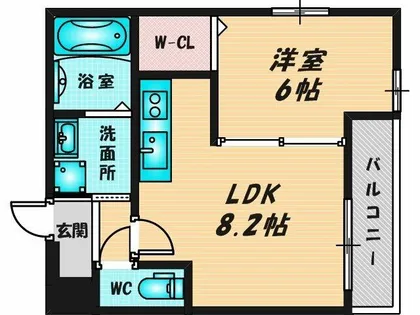 フジパレス吉田EAST【2階】の間取り