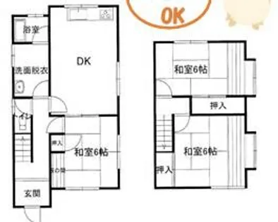 兵庫県姫路市北平野1丁目【一戸建】の間取り