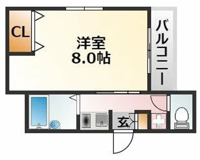 大阪府大阪市東淀川区小松1丁目【マンション】の間取り
