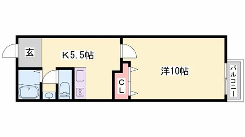エトランス県大前【203号室】の間取り